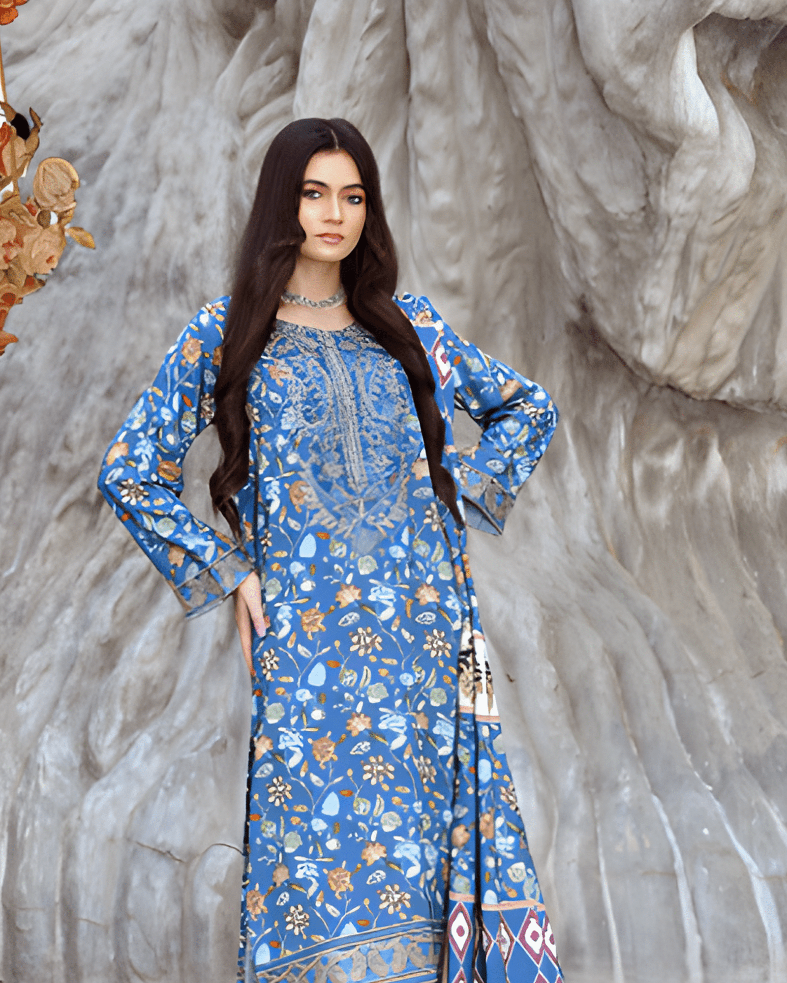 Bana Dhora Stitched Suit – Perfect for Casual & Festive Occasions" - Image 2
